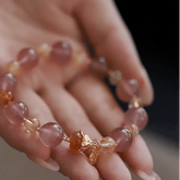 OZ Dorothy Series PK1012 Delicate Pink & Yellow Crystal Bracelet - Fresh and Feminine Jewelry Gift